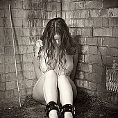 Girlfriends fastened humiliated tied.