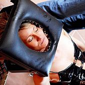 Crazy golden-haired bondmaid.